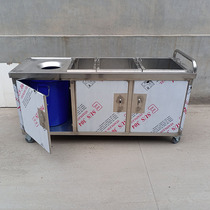 Commercial stainless steel hotel canteen hotel swill garbage dinner plate tableware back collection trolley