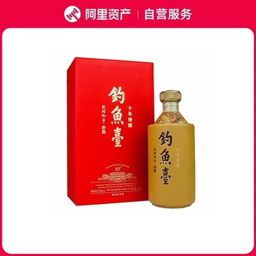白酒釣魚台 醬香型 53度 500ml 钓鱼台十年陈酿酒53度酱香型白酒500ml单瓶装价格图表-[口感评测