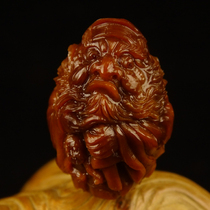 Handmade Customers Return Blood "Zhong Kui Catch Ghosts" Zhoushan Olive Walnut Carving New Single Piece Collection