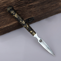 Qiankuho Bronze Handle Tea Sword Cheng Fen Non-Heritage Culture Prized Tea Knife Tea Road Home Tea Set Unopened Blade