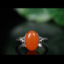  South red agate ring ruddy color