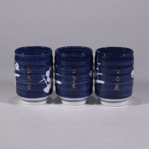 (Japan Reflux-Porcelain) 3 pieces of box interesting collection ornaments Q5097
