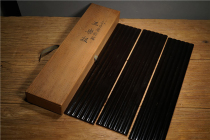 Fun collection] Thousands of families todays temple attached to the wood tire lacquerware Sanle board tea row original box