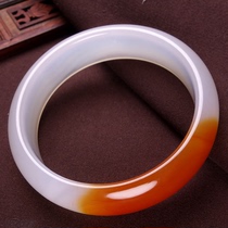 Drain Collection grade red and white material 56 inner diameter Manau < warm and smooth like jade > jade bracelet hz01258 G