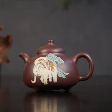 中国古美術・原鉱古銅泥魚躍龍門紫砂壺・底款：徐漢棠・紫砂壺・朱泥・急須・茶道具 中国古美術・原鉱古銅泥魚躍龍門紫砂壺・底款：徐漢棠・紫砂