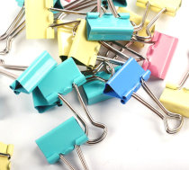 Color long tail clip document clip dovetail clip iron ticket clip large small office stationery supplies