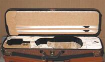 High-grade violin box square box imitation crocodile skin with lock humidity meter and cover cloth quality assurance