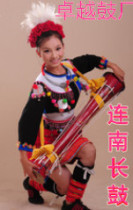 Yao long drum dragon tail Chong dance drum Liannan Yao long drum Guangxi Yao drum pan Wang Festival drum