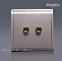 Schneider switch socket Fengshang indulge Gold series Single audio socket two-hole audio socket