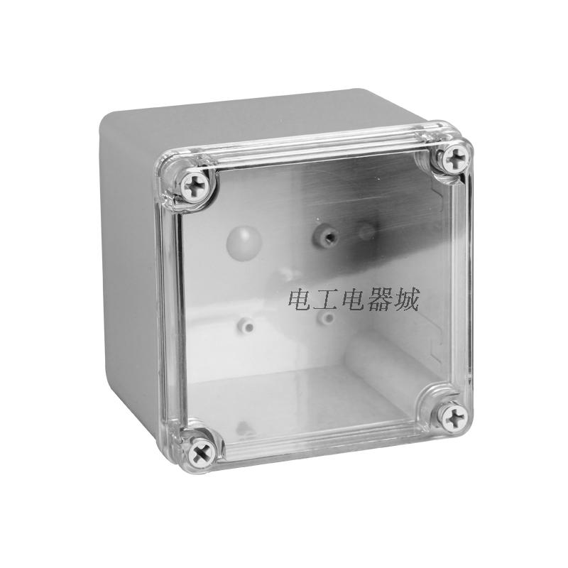 125 x 125 x 100 transparent cover waterproof wiring box Plastic wear box instrument box switch electronic control box