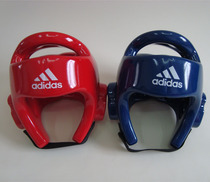 Factory direct adult childrens taekwondo helmet head red blue Sanda helmet one-time molding
