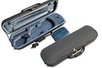 Mid-range refined thin violin box square box with cover cloth strap hygrometer