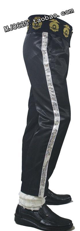 ★ MJ ★ Michael Jackson classic Billy King silver side pants