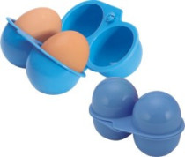 Manufacturers direct sales of high - quality new material outdoor picnic portable hand plastic 2 - grade egg box duck egg storage egg bucket