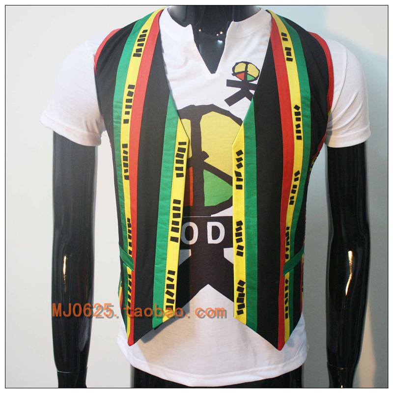 MJ Michael Jackson in the same Brazilian vest they dont care about our T-shirt imitating the casual collection