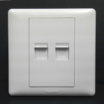 Rogrand phone computer socket voice network socket Ivory White