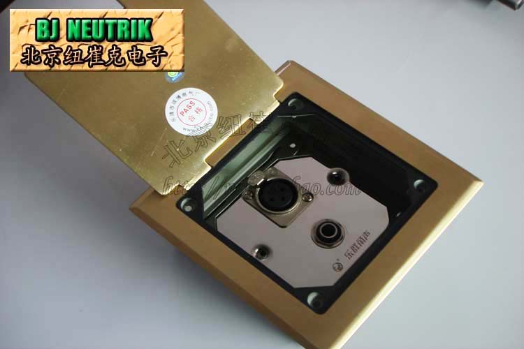 Hidden lift flip RDC-120 all-copper plate insert single Cannon mother single two-core mother 86 panel