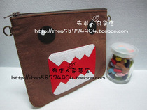 Fabric DIY small shop non-woven Domo Tama Jun zipper bag custom (finished products can be customized)