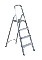 Straight Battalion Single Side Ho Type Armrest Thickened Herringbone Double Sided Household Folded Aluminum Alloy Ladder GAH