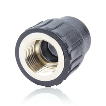 HDPE water pipe joint pe water pipe socket type internal wire direct pipe fitting DN20 four points to DN63 two inches