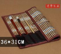 Pen curtain (with cloth bag) Save the brush with 36*31 8 small bags four sides edging fine workmanship