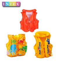 Original INTEX childrens life jacket baby swimming vest inflatable vest swimsuit water equipment