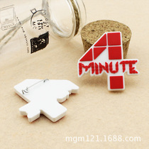 4minute LOGO logo peripheral badge