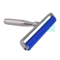 10 inch 25cm blue aluminum alloy high stick dust roller industrial manual electrostatic dust removal roll can be washed and rolled glue stick