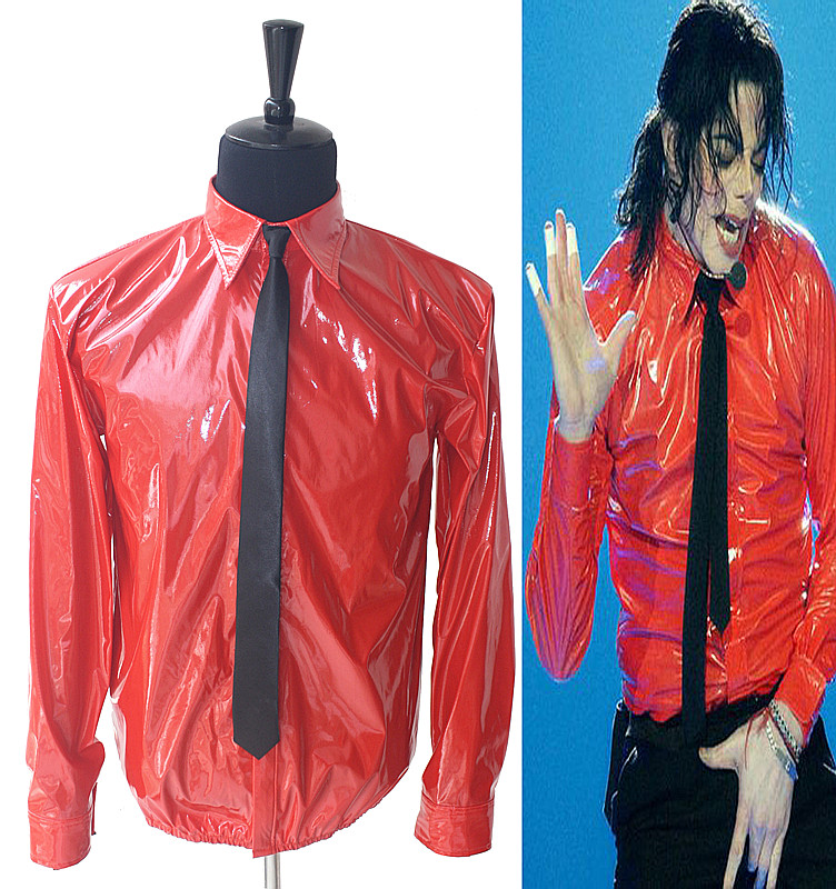 ★ Michael jackson ★ 99 dangerous Dangerous paint shirt (send tie) magic patch