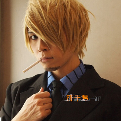 AOKLEY Anime One Piece Two Years Sanji Cosplay Costume With Wig