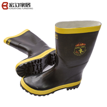 Non-fire extinguishing fire fighting boots Boots Rain Factory Water Boots Rescue Rubber Boots Anti-Smashing Stab Shoes Rescue Boots