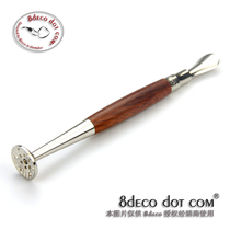 8deco 2016 new legendary series concave spoon engraving anti-flameout pipe pressure rod rosewood