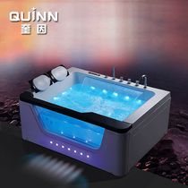 Quinn acrylic massage surf bathtub constant temperature water curtain waterfall bathtub Single double 1 7m m bathtub Adult