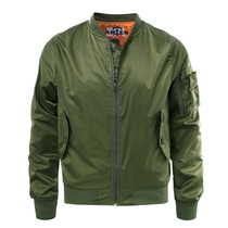 Army green MA1 flight jacket cold cotton suit Tide brand military fan jacket ma-1 pilot jacket baseball suit men