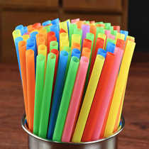 Color disposable plastic pearl milk tea straw Milkshake tube Coarse straw Smoothie straw