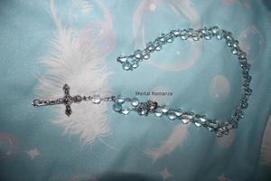  Brand Original Design# Mortal Romance#Black peach secret lolita Cross necklace Small objects bhiner lolita fashion