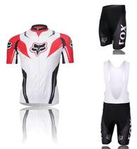 XS-4XL ~ 2013 red Firefox foxhead outdoor bike short sleeve riding suit for men and women braces sportswear