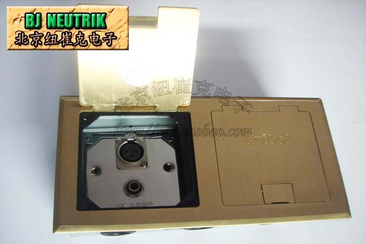 Hidden lift flip RDC-2242 all-copper plate insert single Cannon single 6.35 big two-core 86 panel