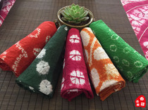 Yunnan Dali pure hand-dyed cloth headscarf fang towel table cloth dining cushion cup cushion (53cm x 53cm)