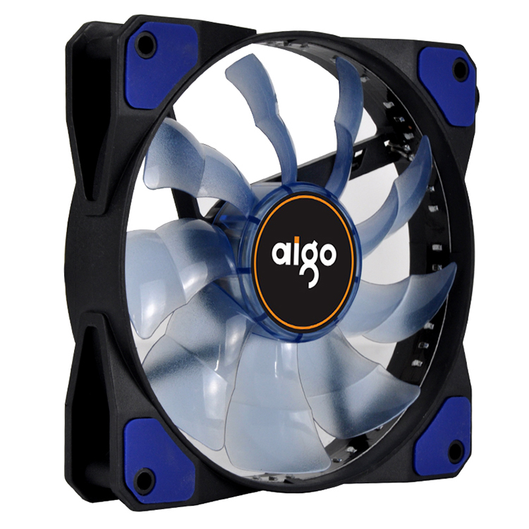 Aigo/Patriot Angel Wing Fan 12cm desktop computer case fan LED lamp silent heat dissipation
