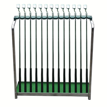 Gao Fu Shang golf club green stainless steel 9-13 Club display stand driving range course supplies