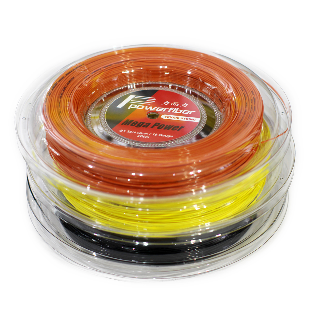 200m large tennis line Powerfiber force and force ULTRASPIN1.18 18G polyester hard wire