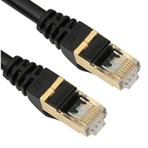 Mountain Zee (SAMZHE) CAT-730H Engineering Class VII pure copper gold plated double shielded jumper wire black 30 m