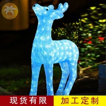 Christmas deer glowing animal styling lighting Christmas decoration 3D lamp carving supplies props elk ornaments