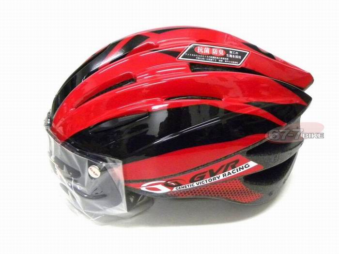Taiwanese Made [GVR] Magnetically Absorbed Lens G203V Bicycle Helmet Phantom Series Red