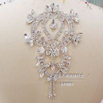 Flash diamond crystal glass Diamond rhinestone jewelry claw wedding dress autumn winter woolen coat DIY accessories decoration