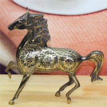 Pakistan handicrafts direct sales bronze 14-inch strong horse opening housewarming home decoration gift BT460