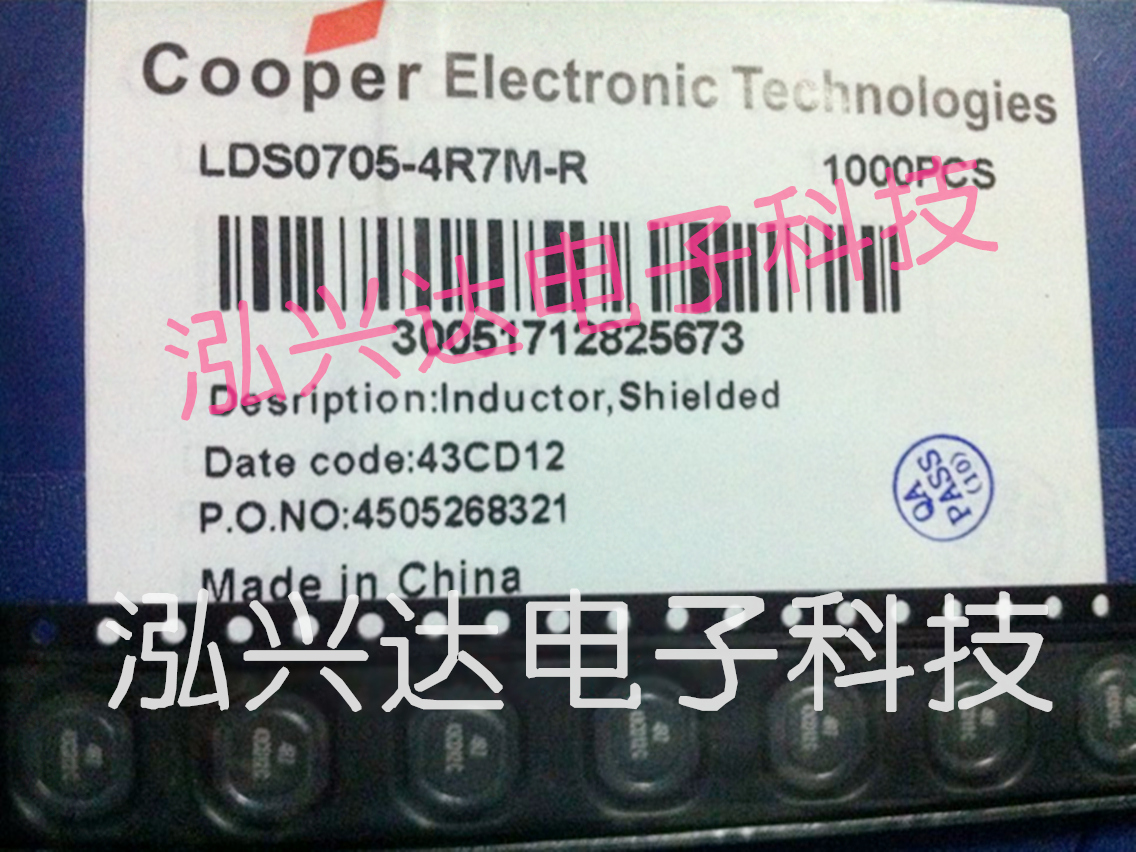 LDS0705-4R7M-R 4.7UH 3.53A 7.8 x 7 x 5MM COOPER closed coil inductance