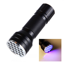 21UV violet LED flashlight UV banknote curing lamp anti-counterfeiting detection fluorescent violet flashlight