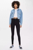 TOPSHOP Joni Ultra-high Waist Super Elastic soft slim jeans small pants